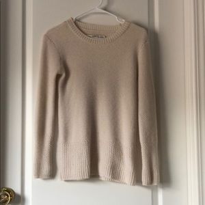 All Saints 💯 cashmere sweater oatmeal cream XS